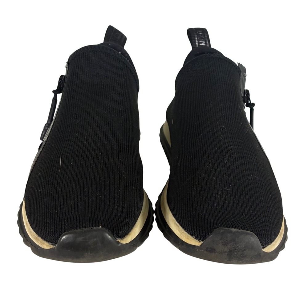 DKNY Vern Womens Black Knit Side Zip Slip On Sneakers Shoes‎ Size 7M PAF-2304